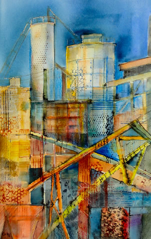 Art - Painting - City scape